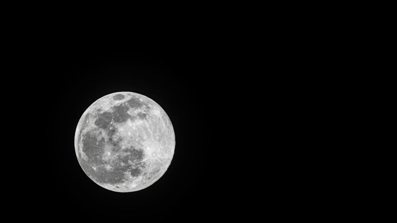 月亮月球夜晚天空皎洁明月长焦特写延时摄影 29