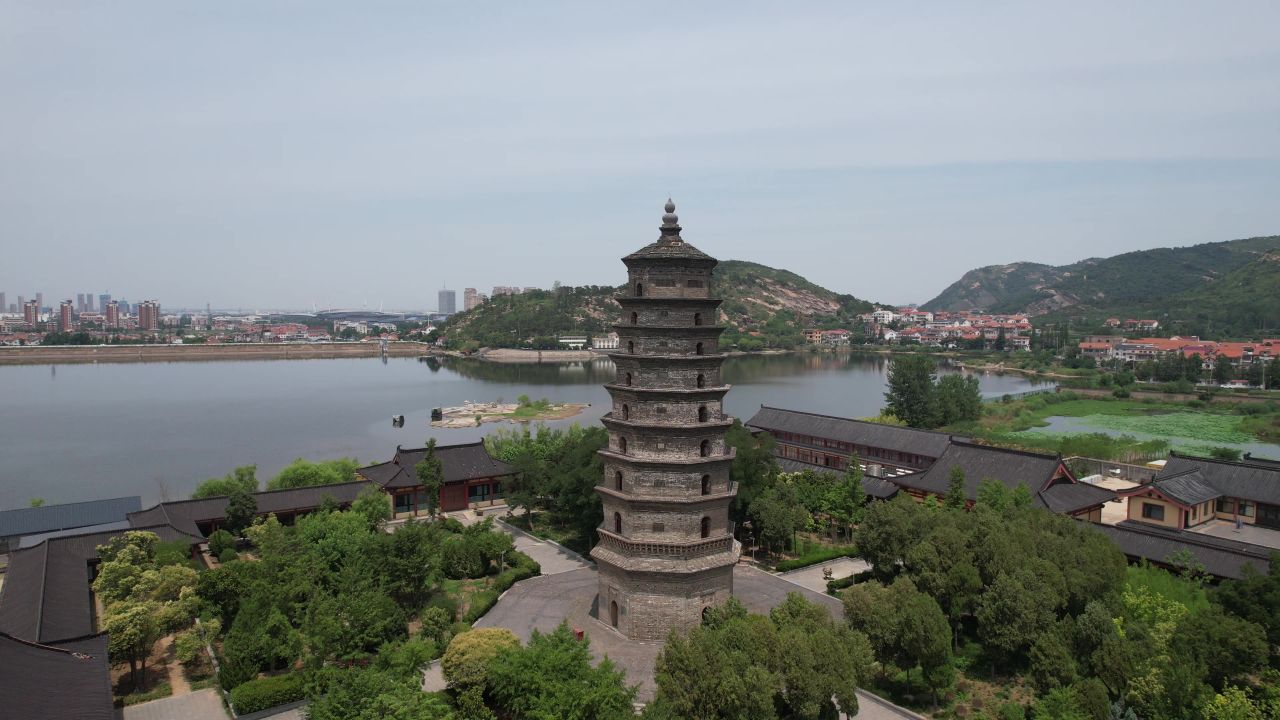 江苏连云港花果山5A景区航拍