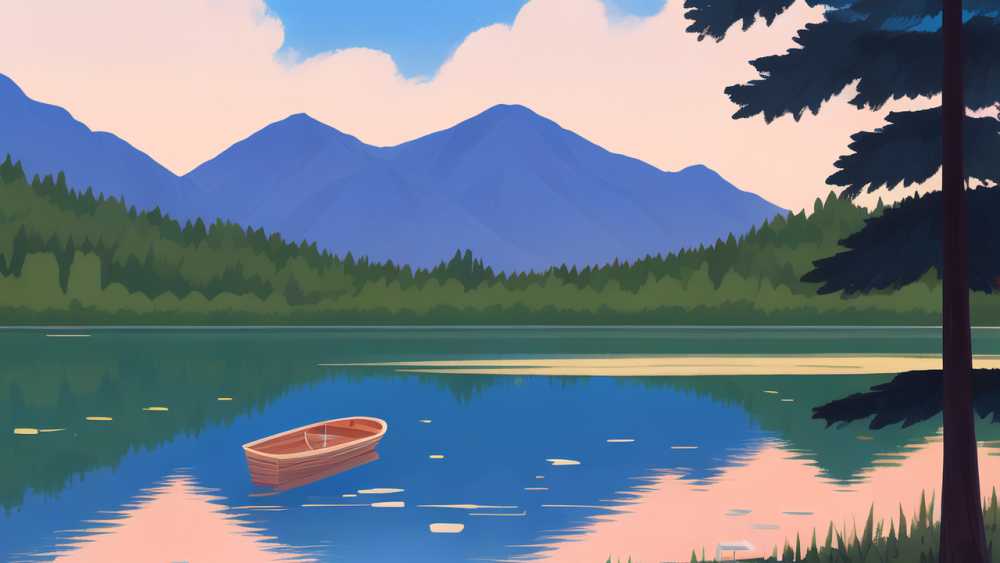 小暑夏季户外湖泊