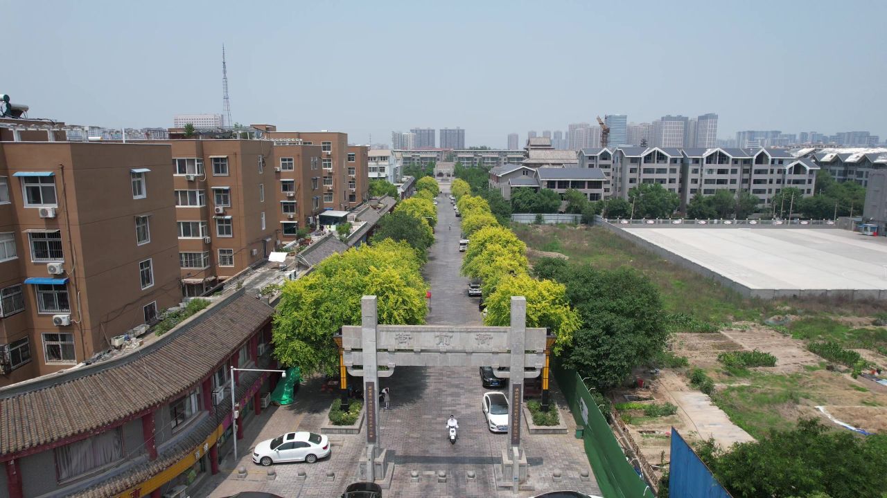 河南新乡城市风光航拍