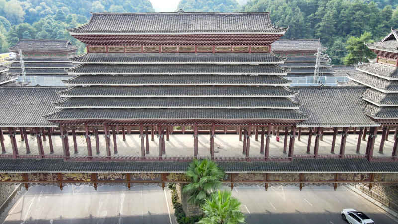 贵州贵阳城市风光航拍图 