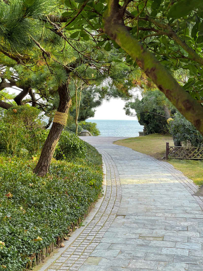 青岛汇泉路直通大海的小路