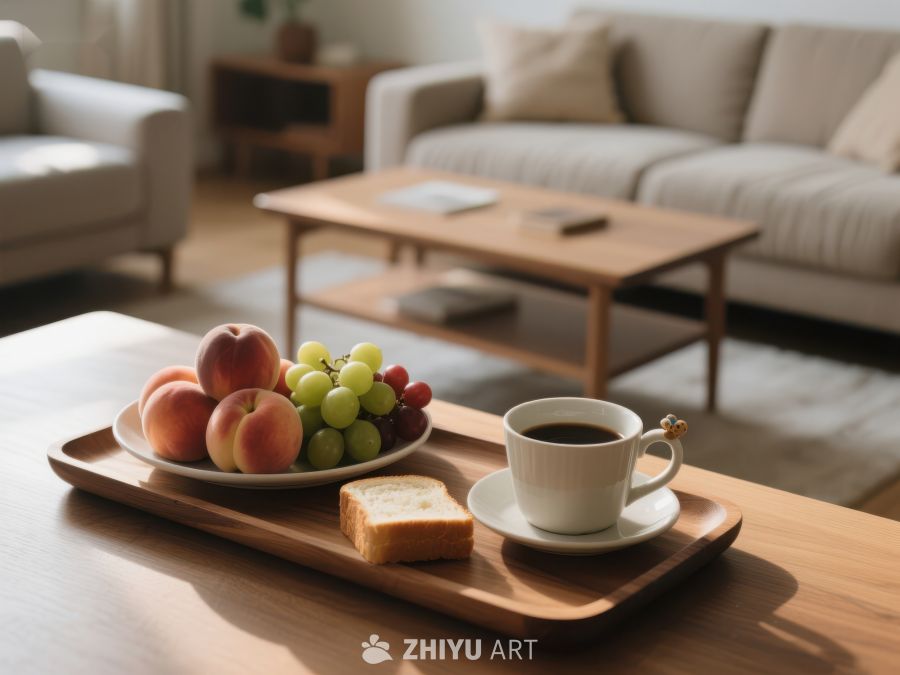 温馨客厅中的早餐时光 627