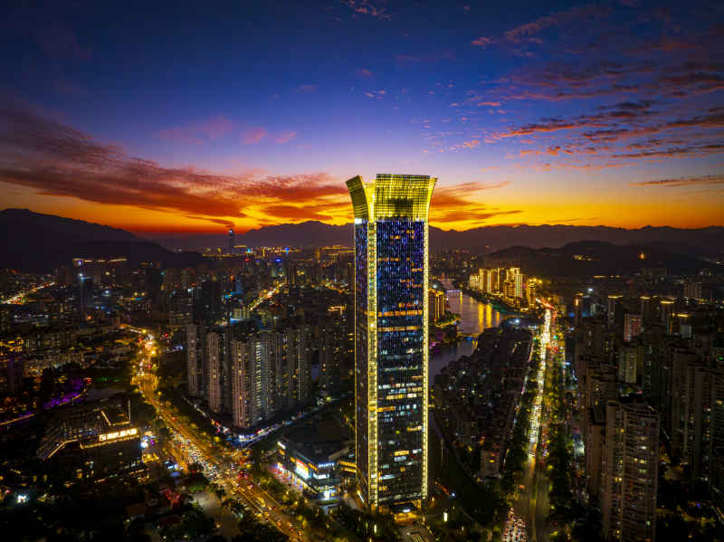 温州城市晚霞 9