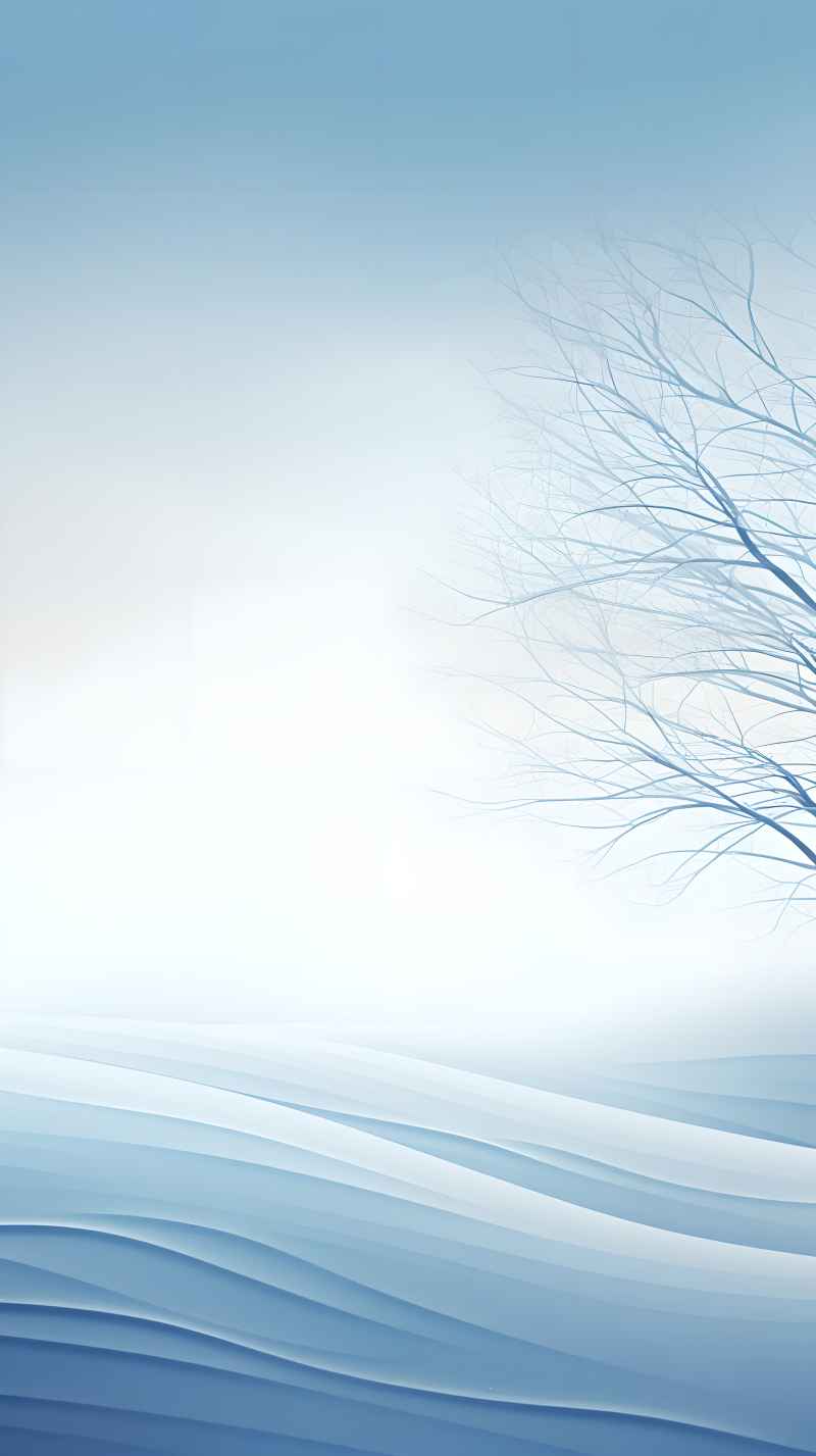 冬季冬天雪景唯美背景 8