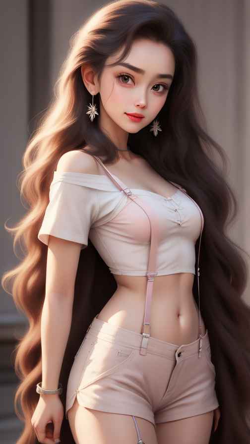 吊带美女