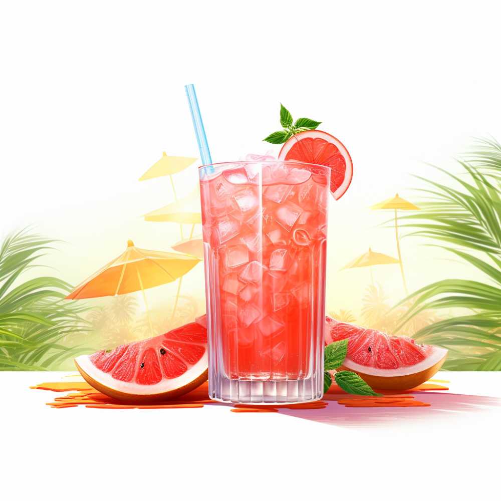 夏季饮料水果元素
