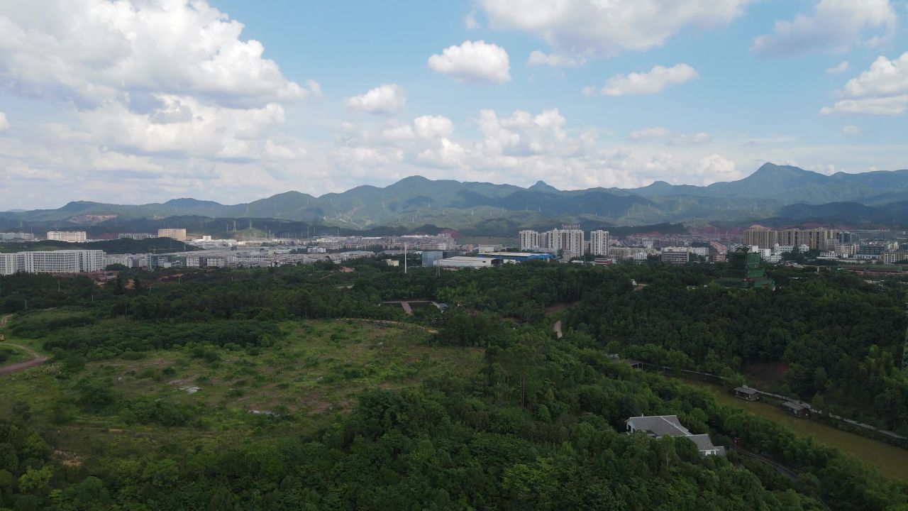  江西赣州城市风光旅游景区航拍