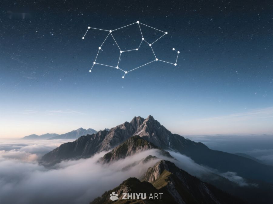 星空下的山峰与云海 207