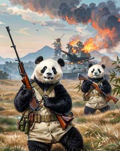战场上的熊猫