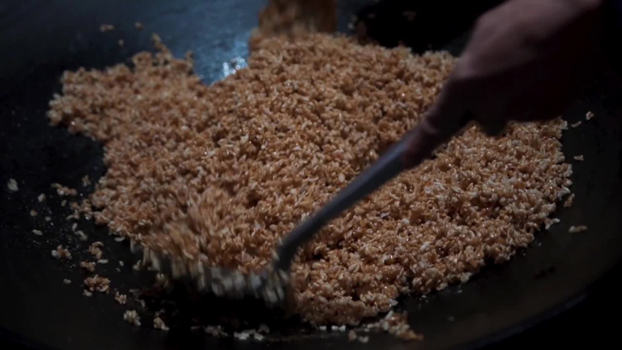 炒饭制作过程
