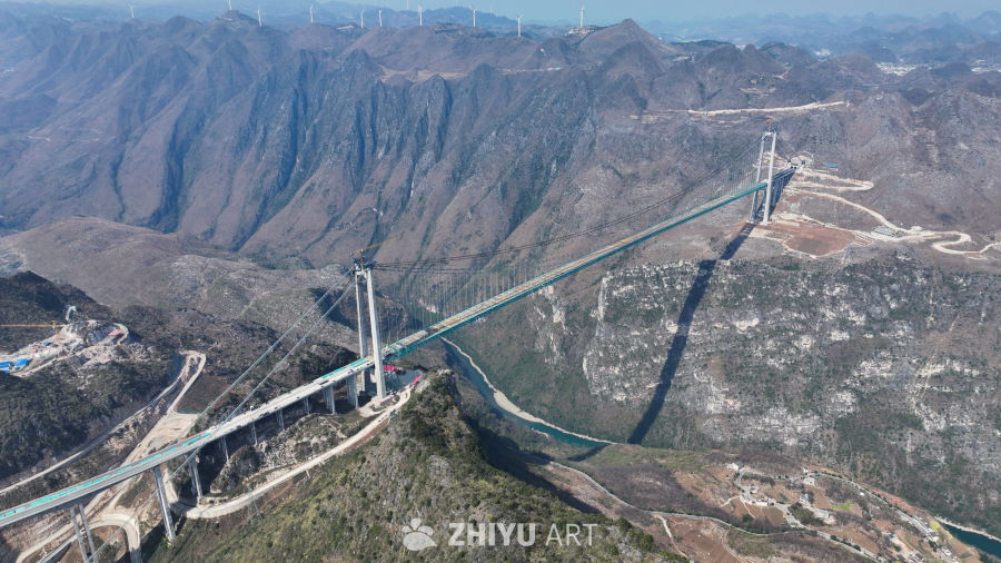 贵州花江峡谷大桥建设 9