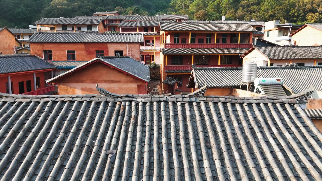 古村落的屋顶