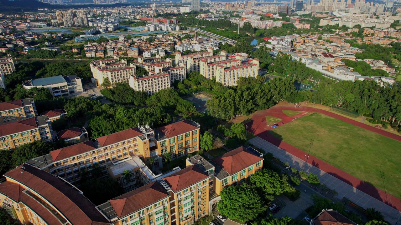 航拍福州闽江学院景观 10