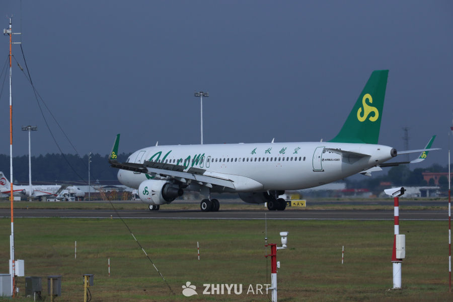 春秋航空A320起飞瞬间