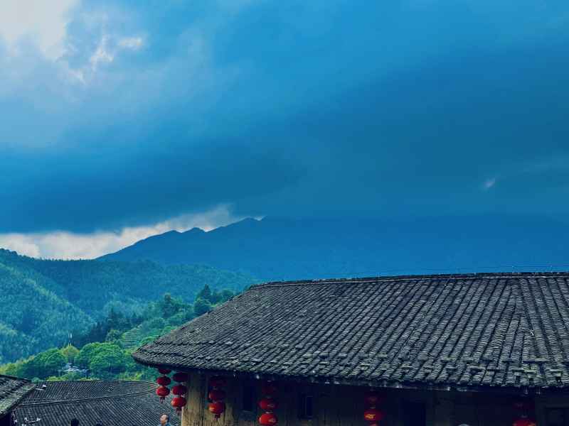 福建田螺坑土楼风景