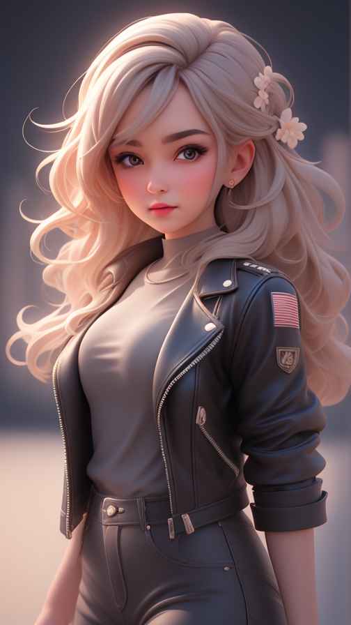 穿牛仔的女孩