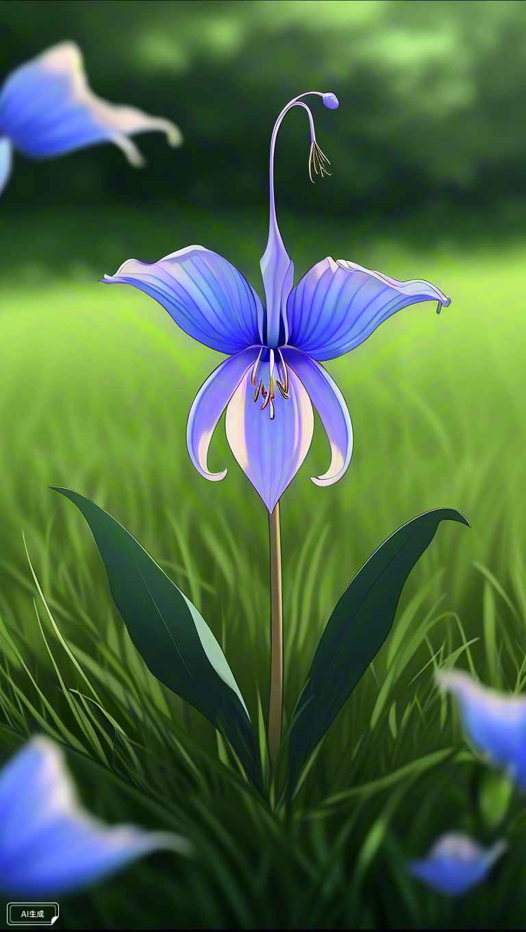 一朵蓝花 2