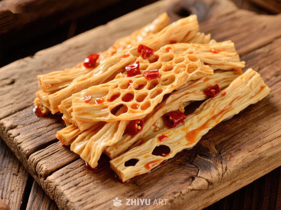 香辣豆皮美食特写 1561