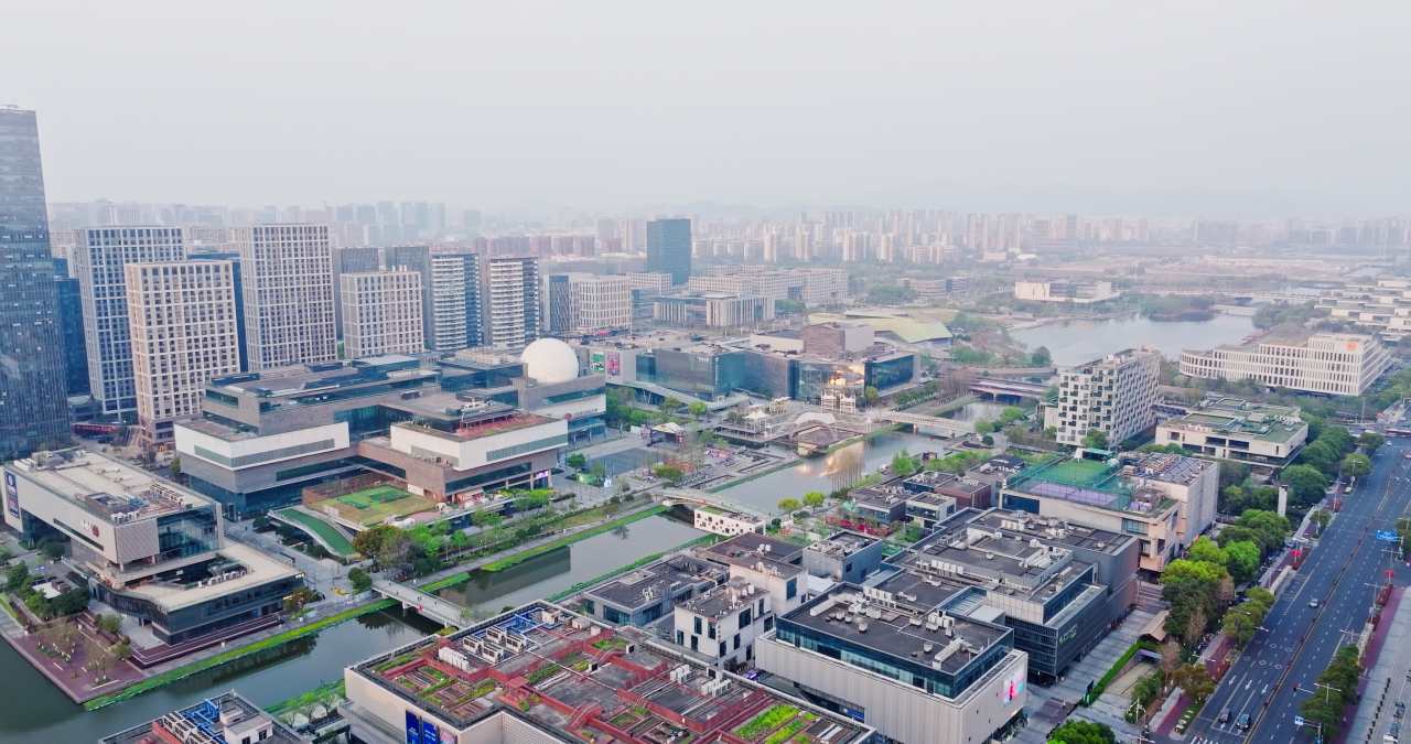 宁波城市建筑风光航拍 5