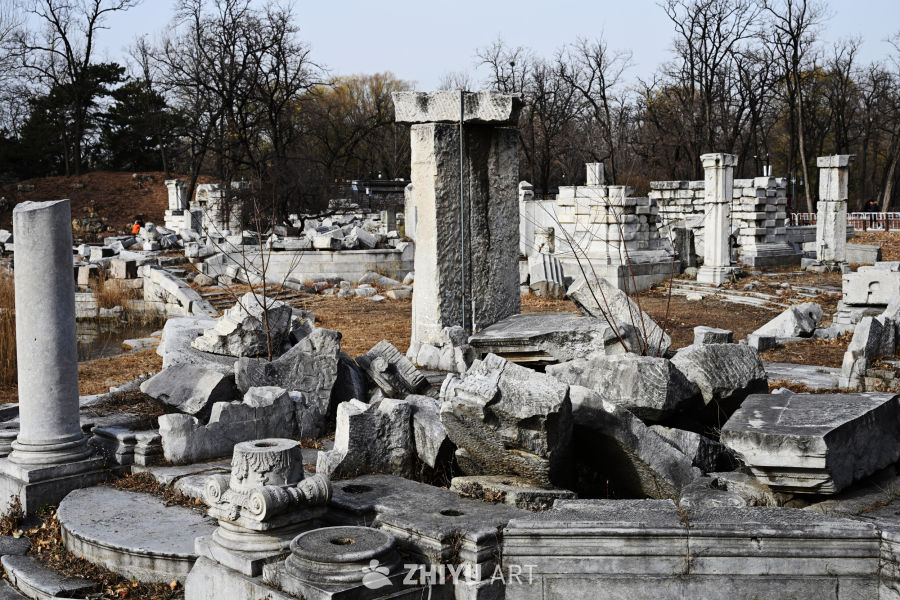 冬日圆明园遗址谐奇趣残垣断壁 8