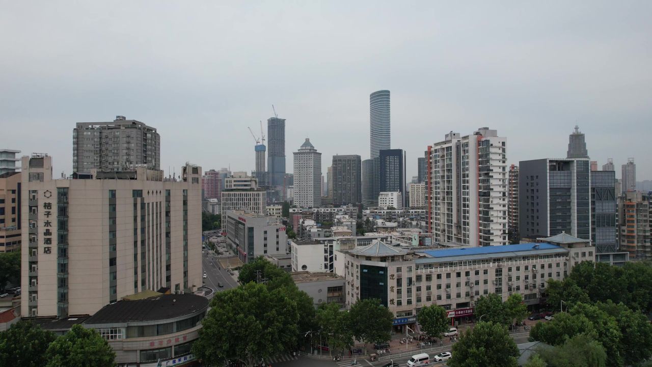 江苏徐州苏宁广场航拍