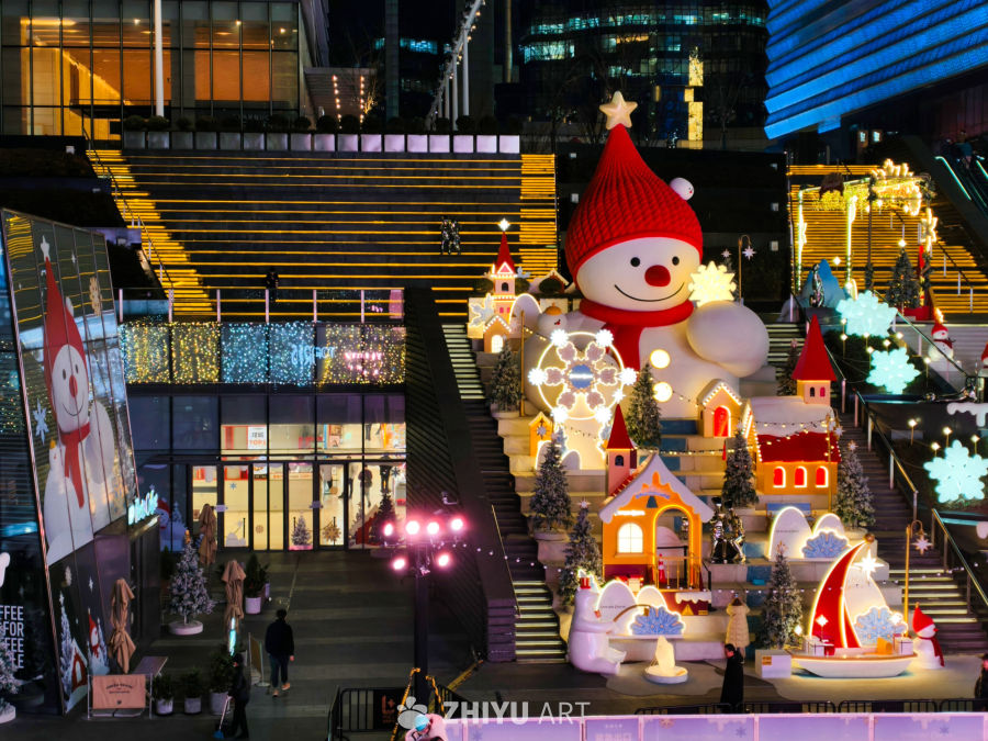 圣诞灯光节夜景