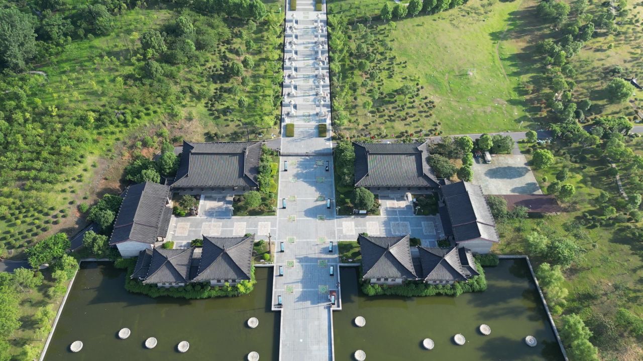 航拍宜春禅都文化博览园