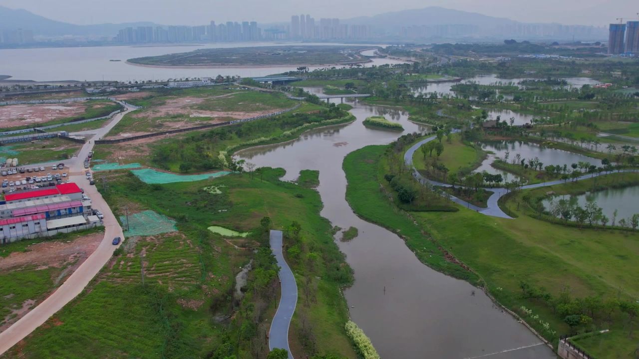 航拍厦门马銮湾双溪湿地公园 3