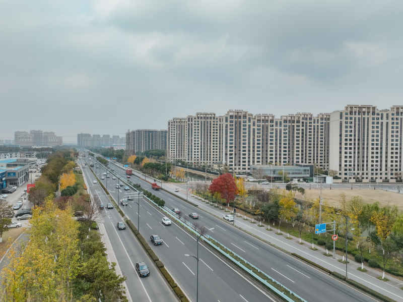 昆山道路上的秋冬景色 7