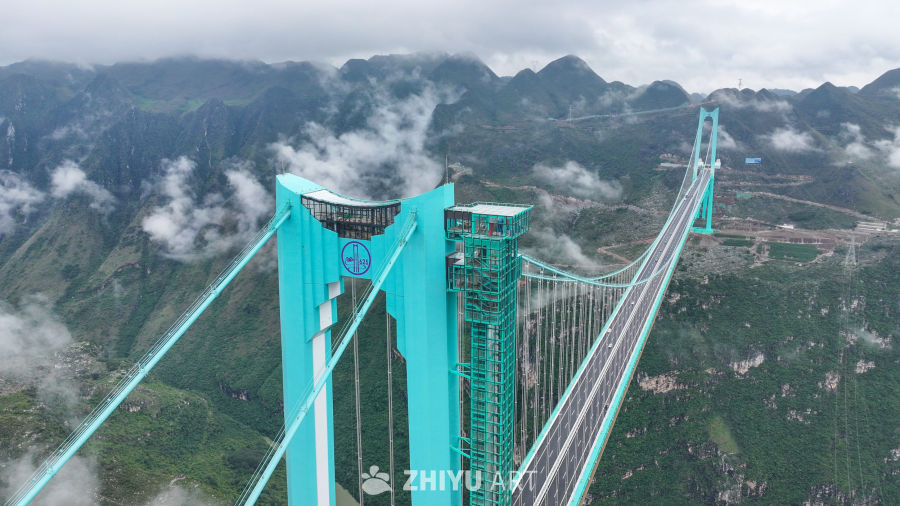 航拍贵州花江峡谷大桥 19