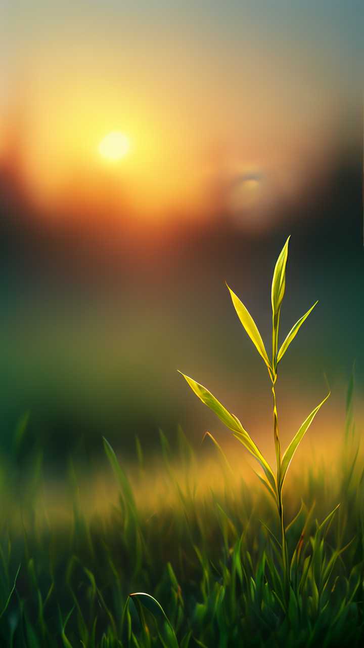 太阳下的小花小草