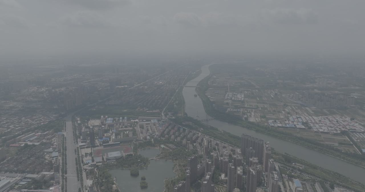 城市河湖全景
