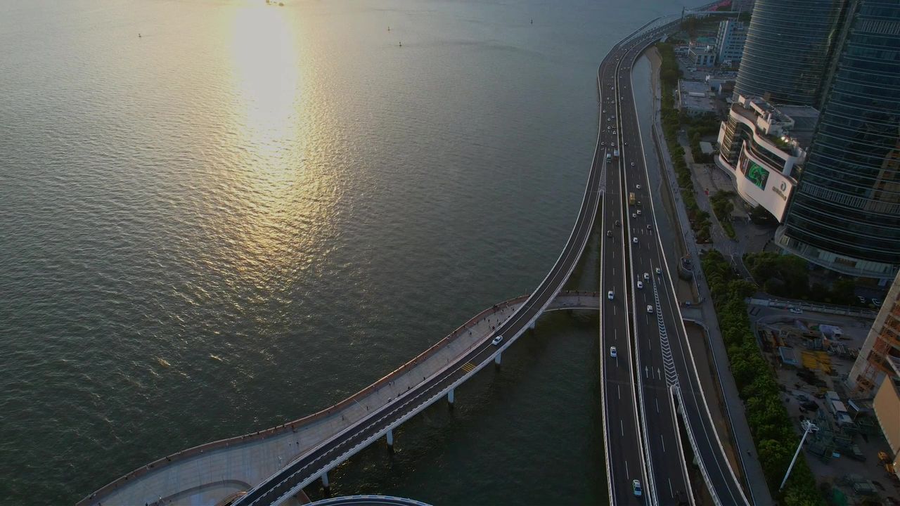 厦门航拍演武大桥景观