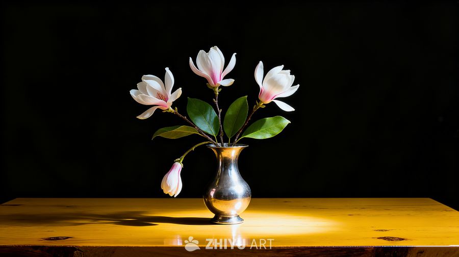 自然的花卉与象征科学的图案相结合灵感图 10