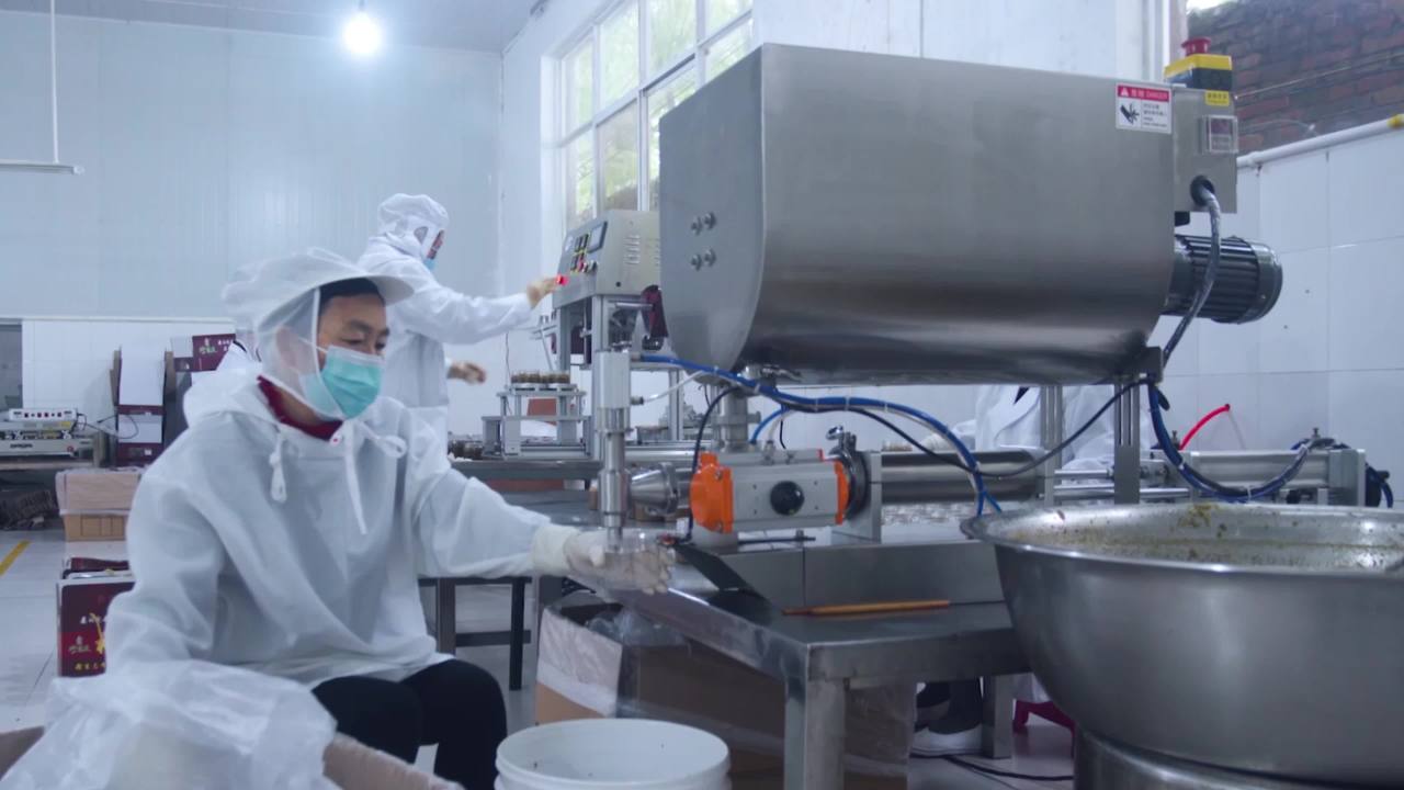 工厂食品加工场景