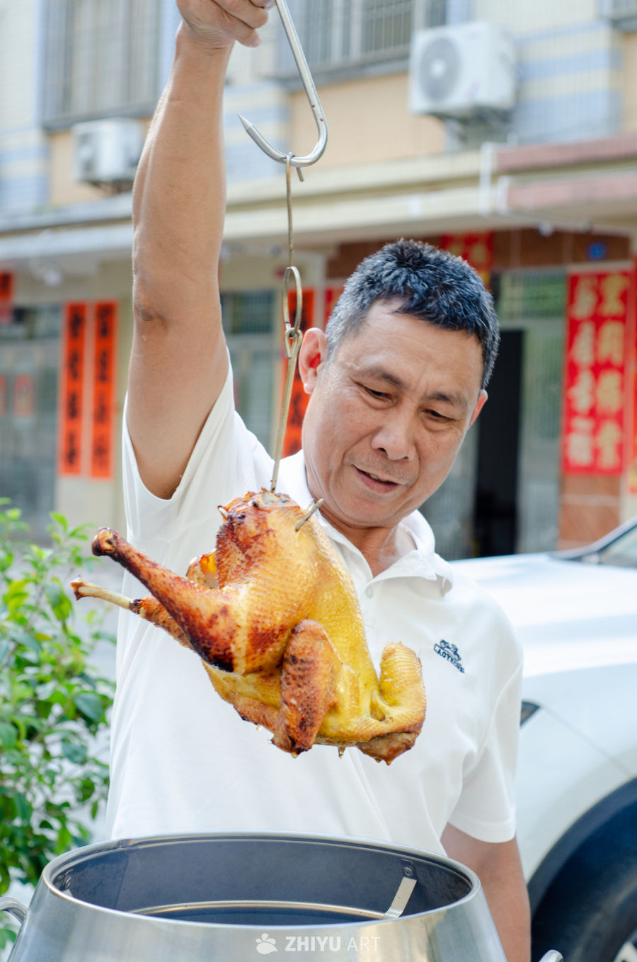 街头烤鸡