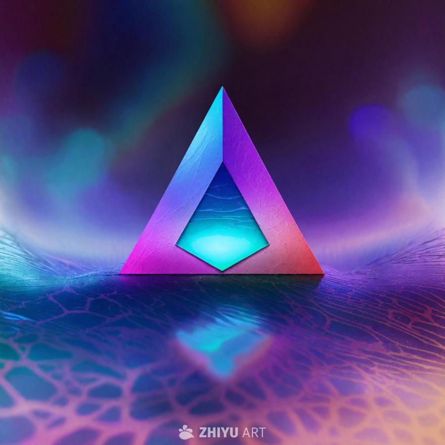 一个8K分辨率的数字艺术作品，画面中心是一个引人注