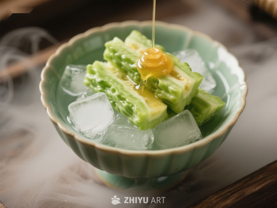 冰镇苦瓜配蜂蜜，清新解暑佳肴 32