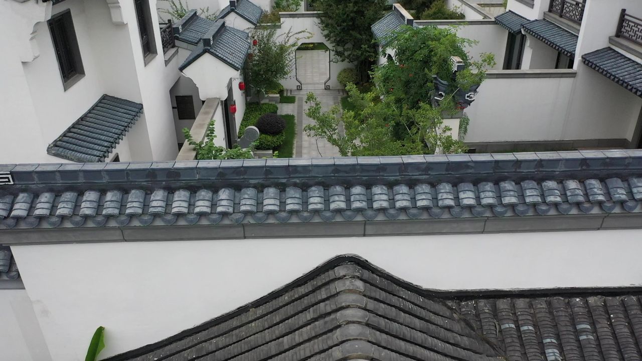 中式建筑航拍 8