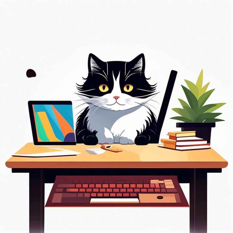 办公室勤劳的猫咪 22