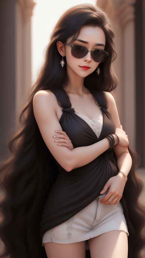 美女身材好看穿什么都好看