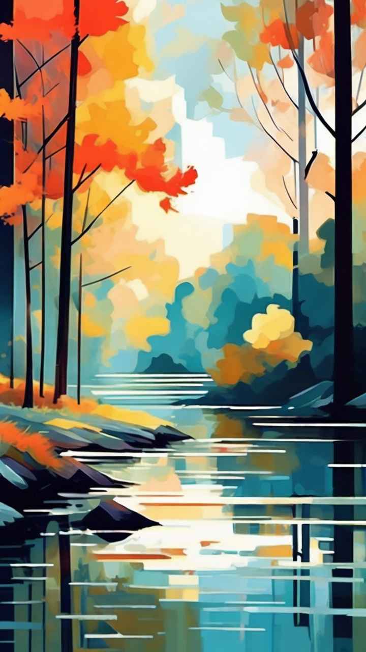 印象派插画莫奈风格