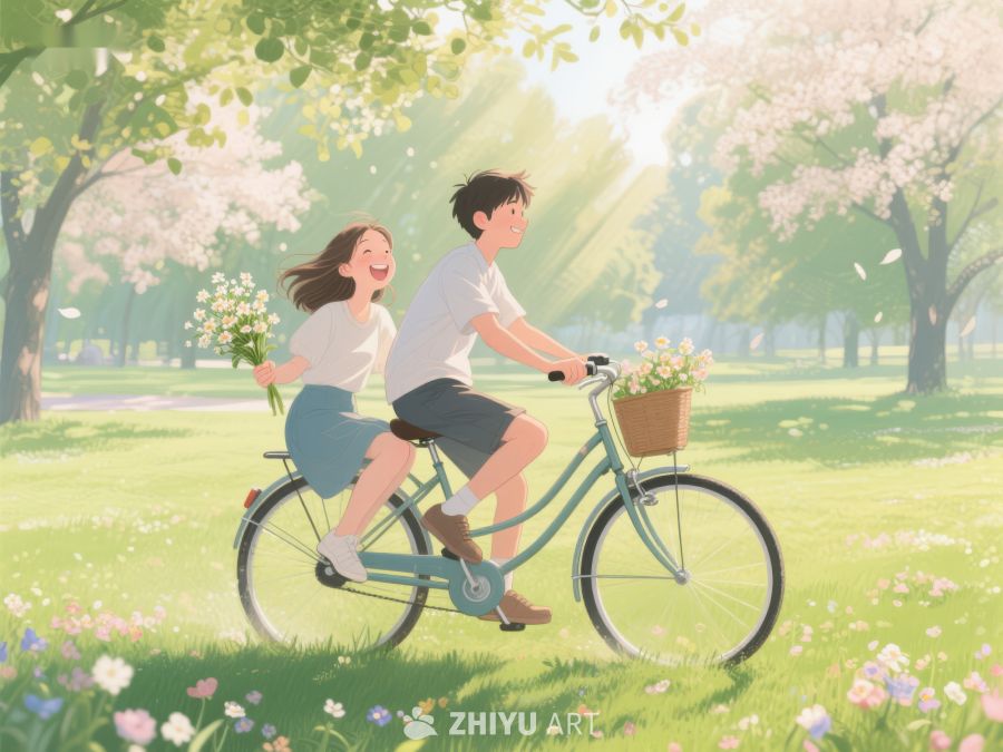 春日公园双人骑行 61