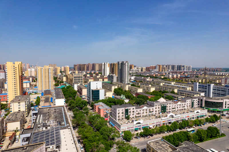 河北衡水火车站航拍摄影图