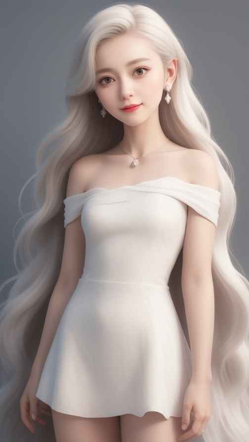 酷酷的白色衣服人像
