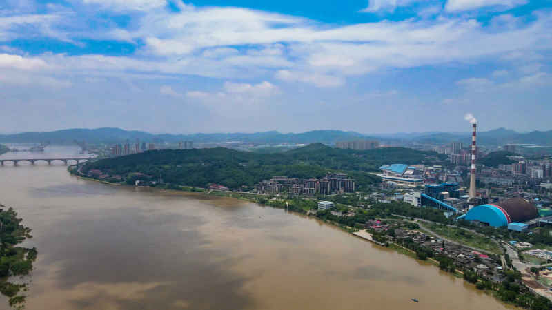 湖南株洲湘江洪水