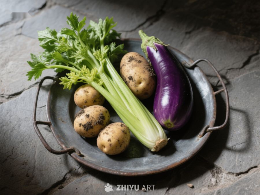 新鲜蔬菜与土豆的组合 320