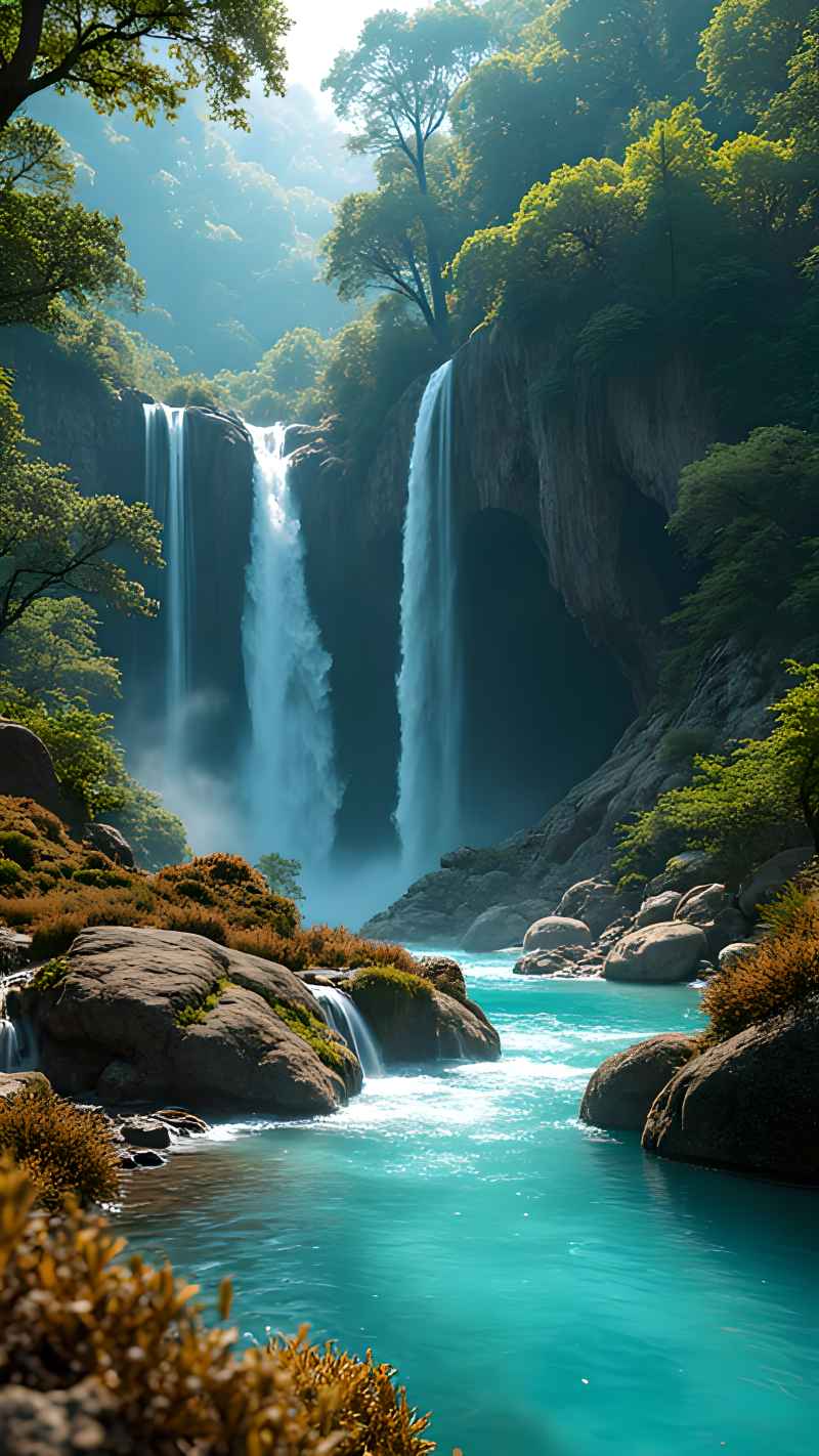 未来风格大自然森林超自然风景画质 9