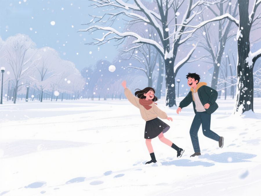 冬日雪地中的欢笑 139